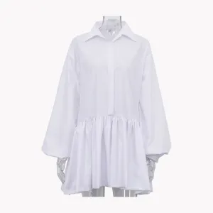 Pre Order:  Puff Sleeve Shirt Dress