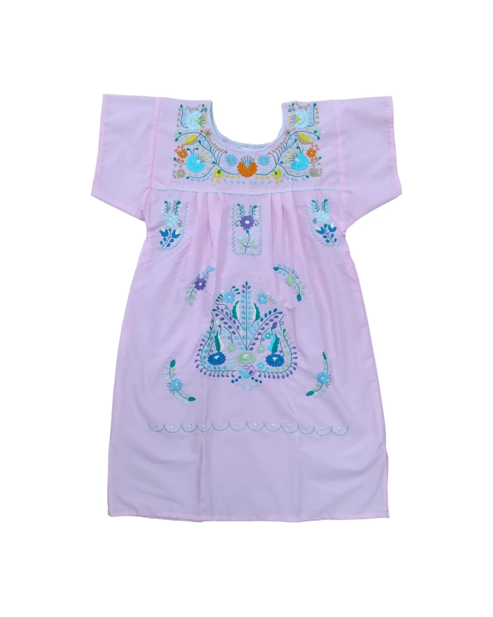 Puebla Dress Pastel Colors