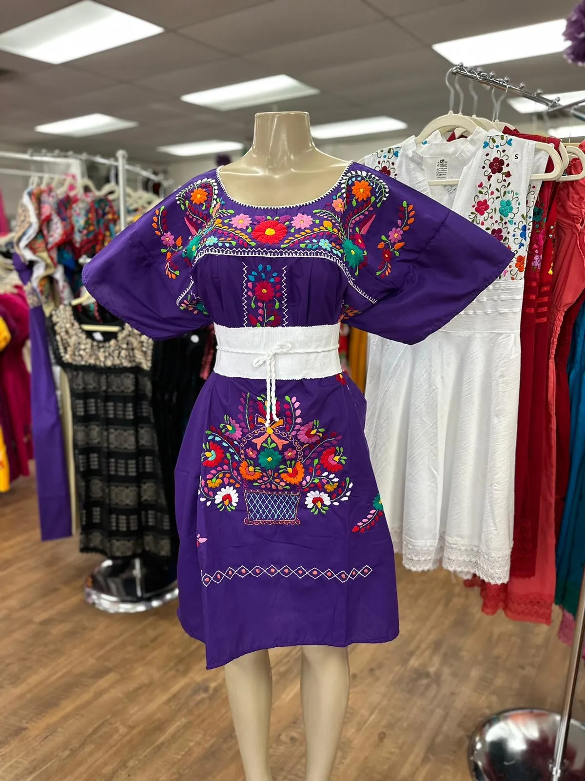 Puebla Purple Plus Size Dress