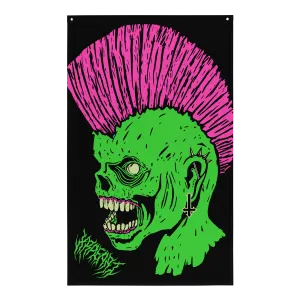 PUNK IS UNDEAD Tapestry (Green Variant)