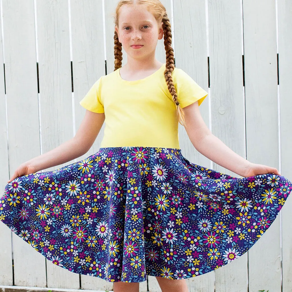 "Roots and STEMs" Math Flowers Super Twirler Dress with Pockets