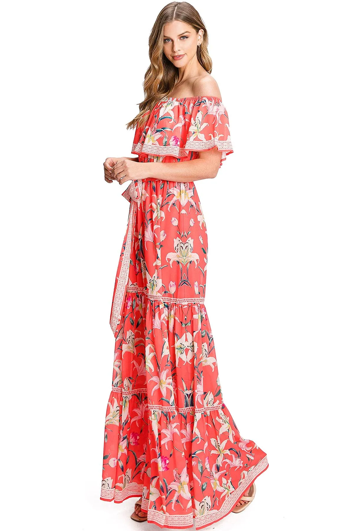 Radiant Lily Maxi Dress