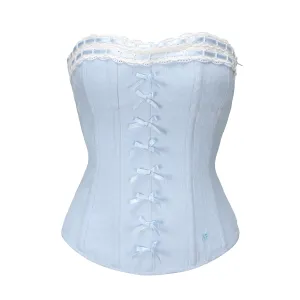 [Ricchie] Handmade Vintage Remake Pastel Lace up Corset