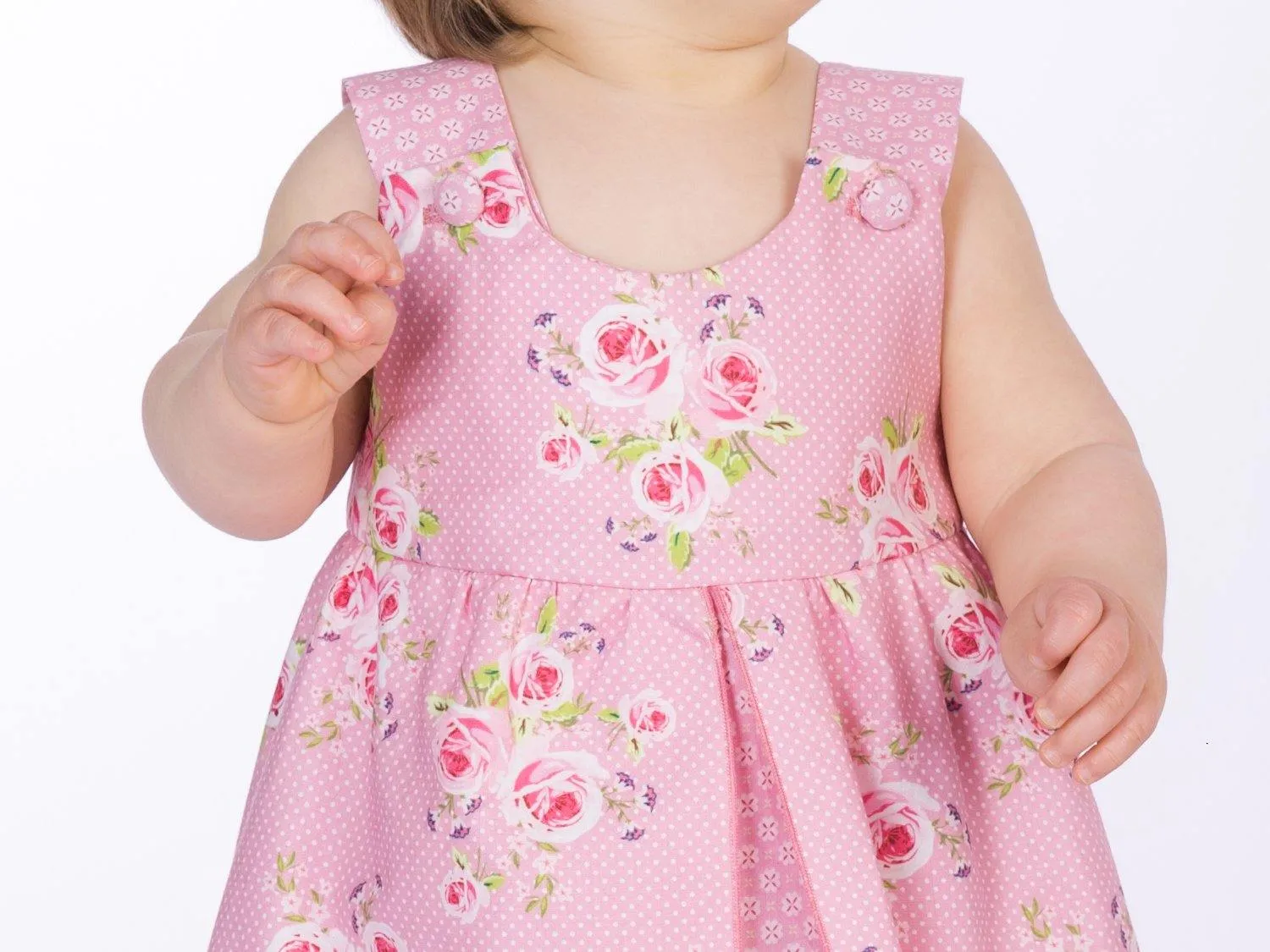 ROSA Baby girls pinafore dress sewing pattern ebook pdf