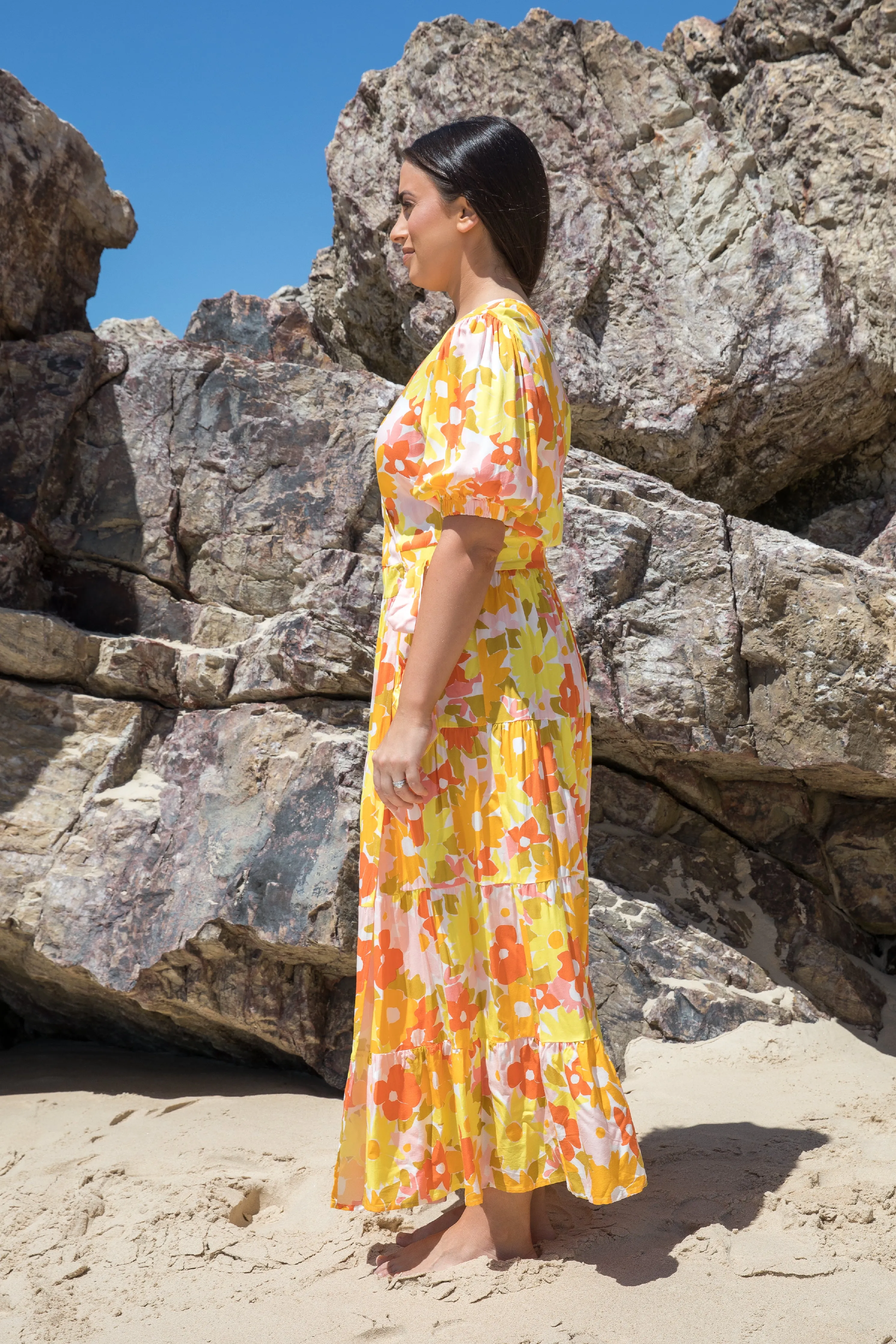 Ruffle Wrap Dress | Meadow | FINAL SALE