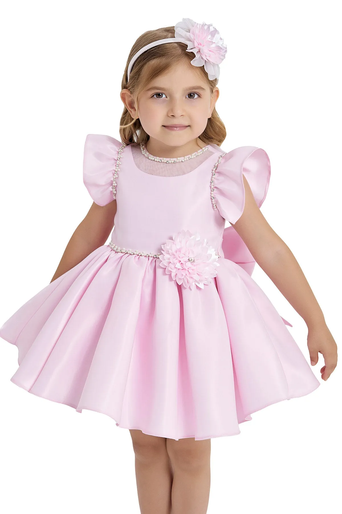 Sara Satin Girls Formal Dress