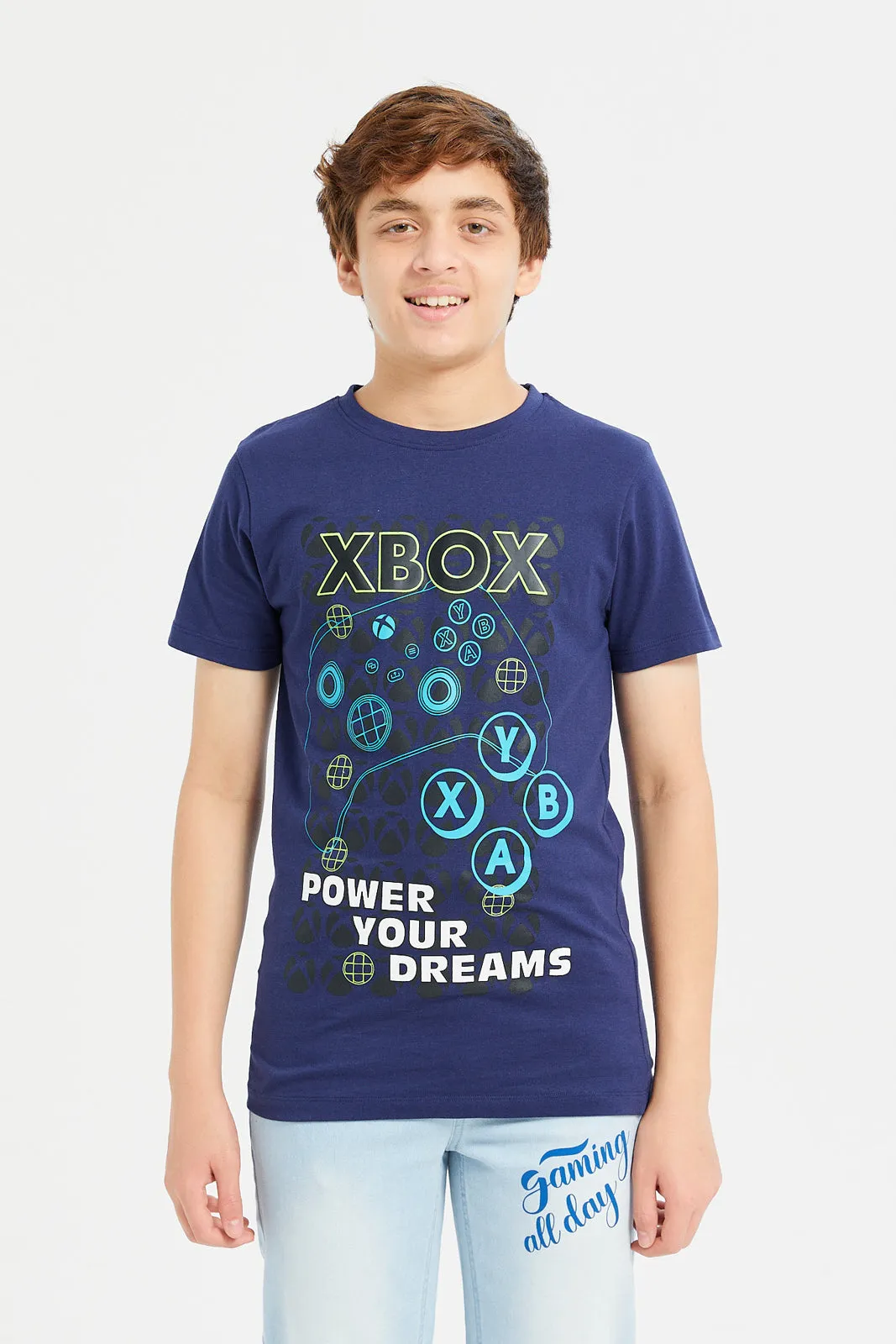 Senior Boys Navy Xbox T-Shirt