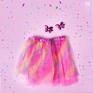 Sparkling Net Skirt For Kids