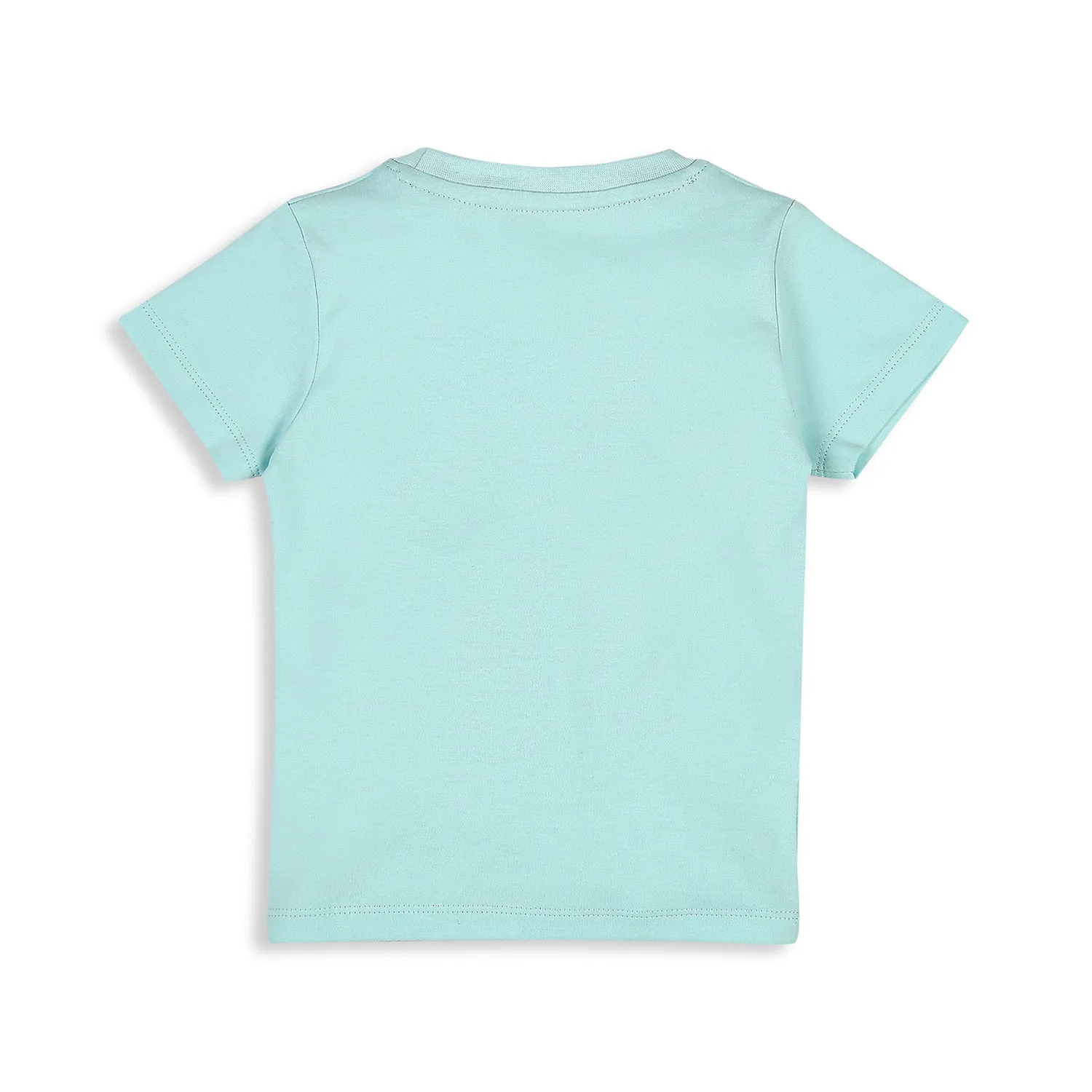 Sunshine Puff Print Tee - Aqua