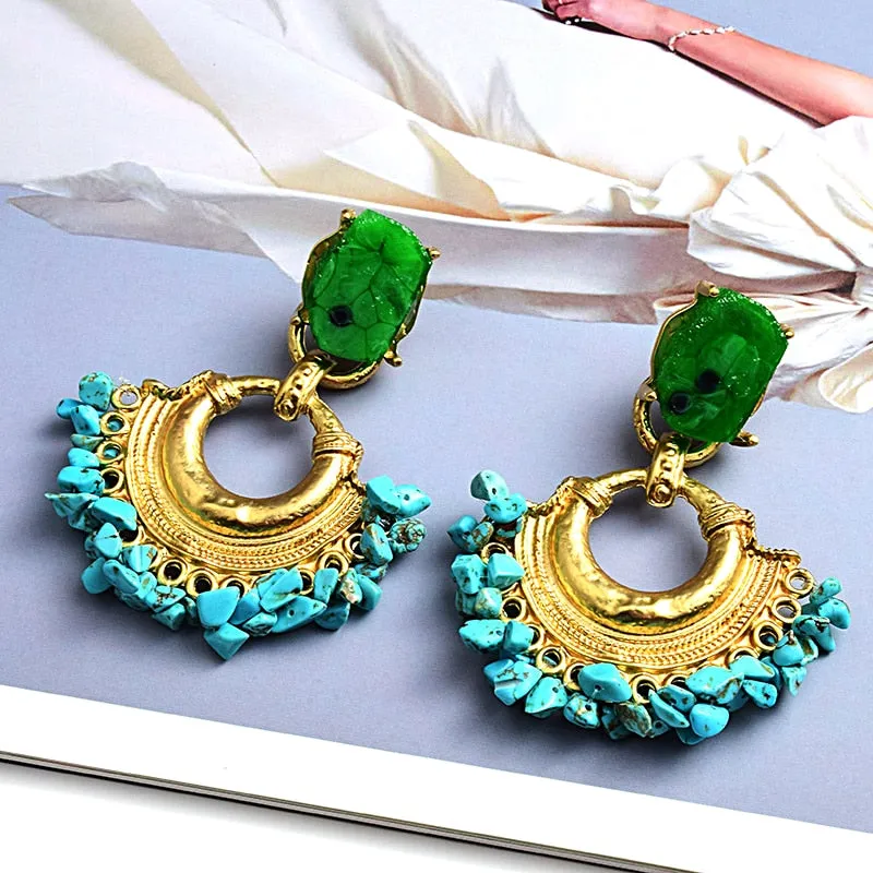 TEEK - Bohemian Vintage Boreen Drop Earrings