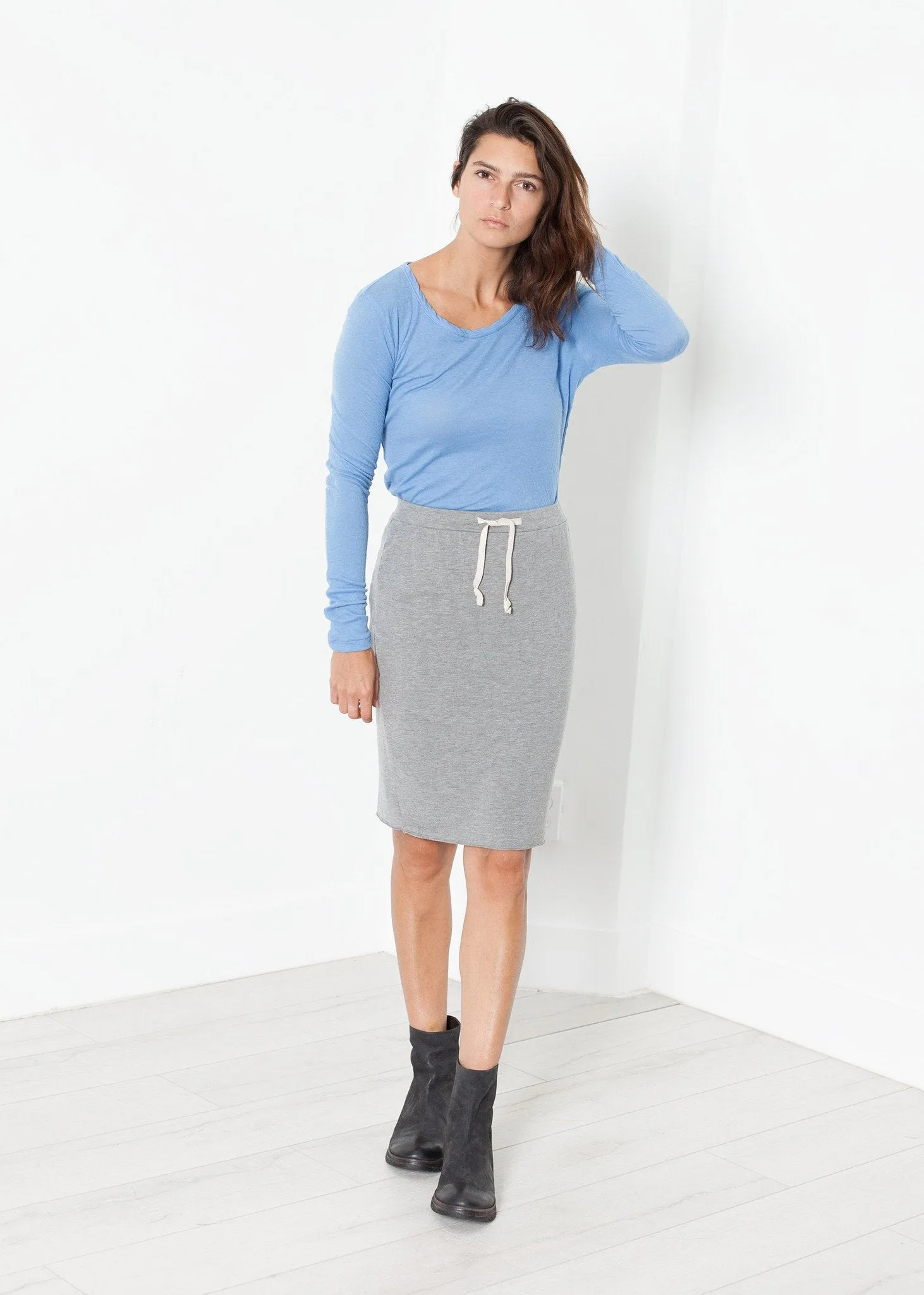 Tencel Jersey Mini in Heather Grey