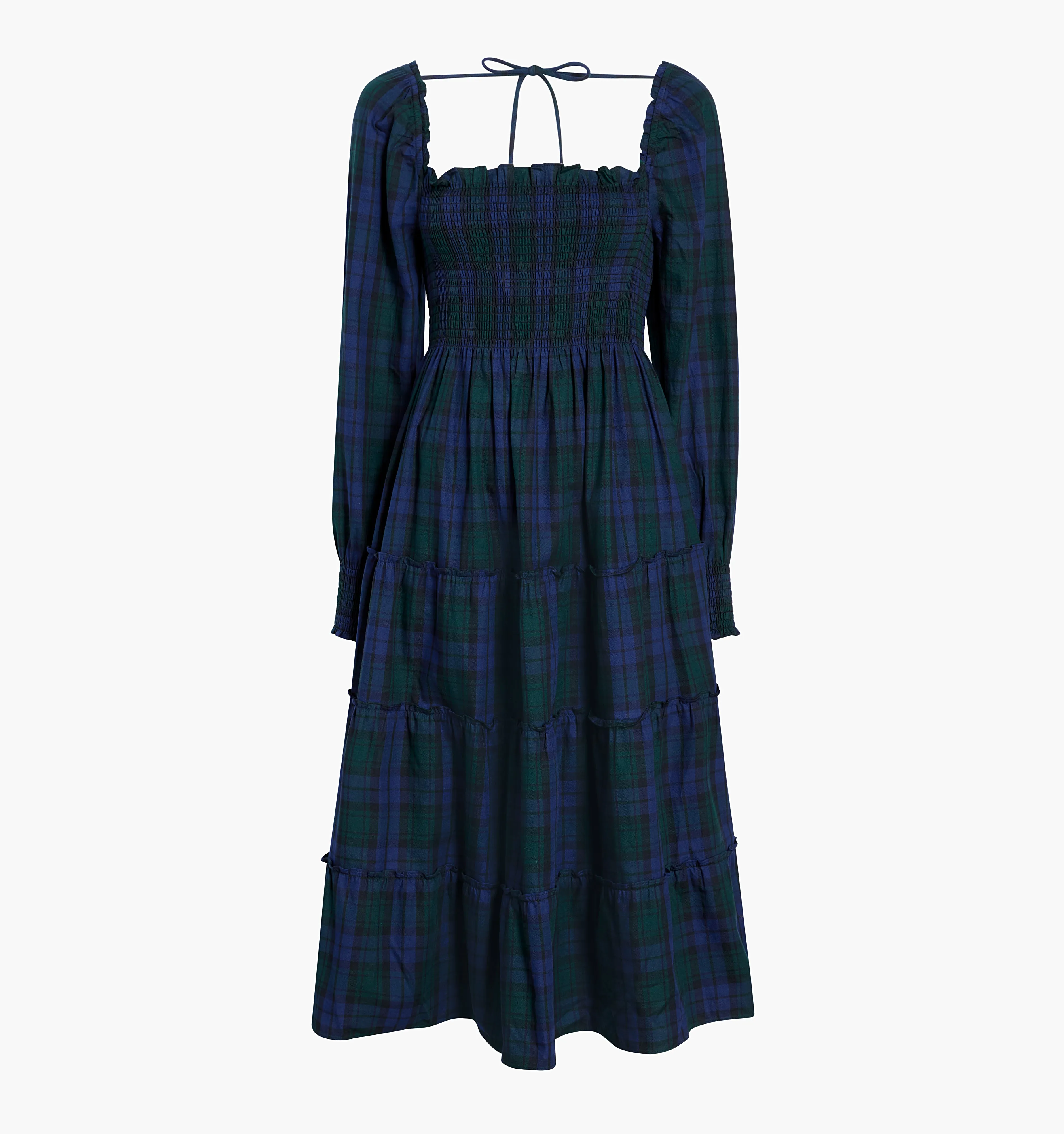 The Naomi Nap Dress - Blackwatch Tartan