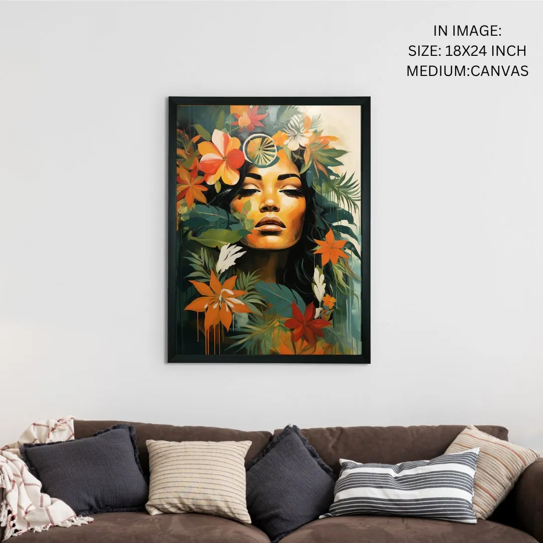 Unwind with Floral Dreams: Sowpeace Handcrafted Canvas Prints – Premium Indian-Inspired Art for Modern and Stylish Interiors