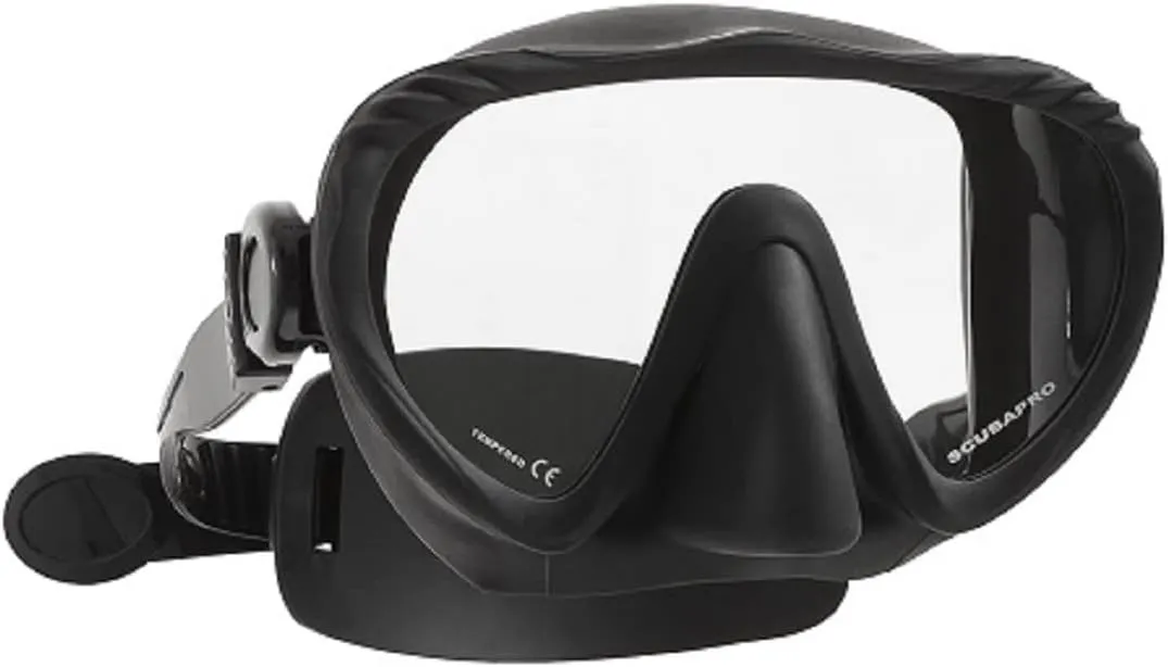 Used ScubaPro Ghost Dive Mask with EZ Open Strap - Black