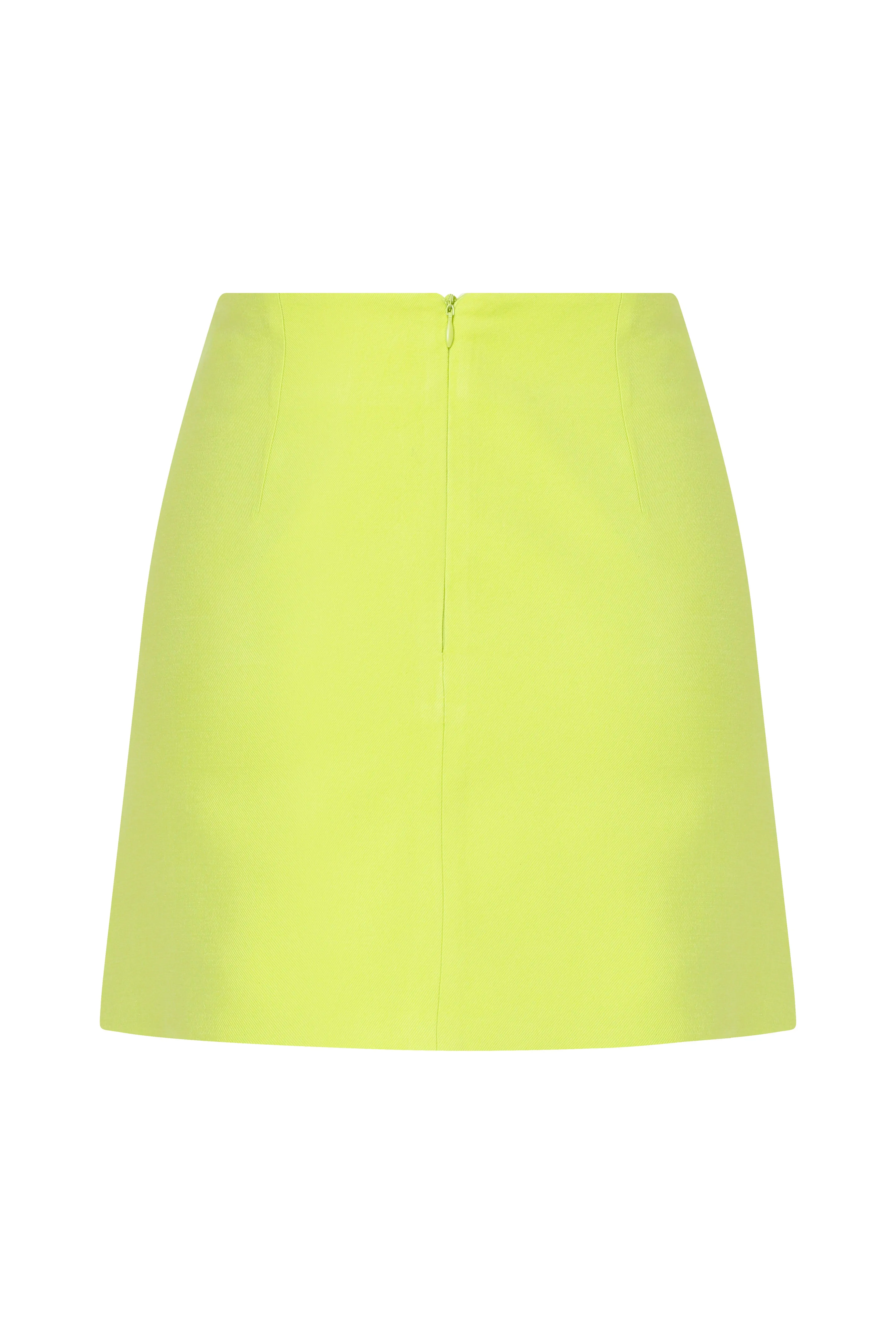 Vance Mini Skirt in Lime