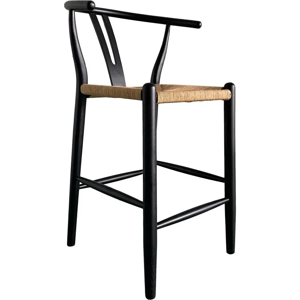 Ventana Two Tone Woven Seat Counter Stool