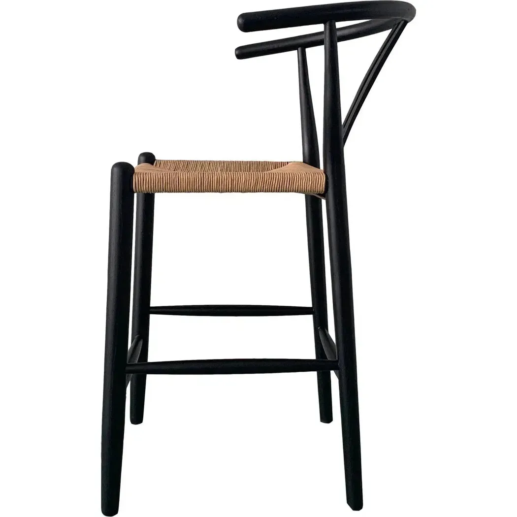 Ventana Two Tone Woven Seat Counter Stool