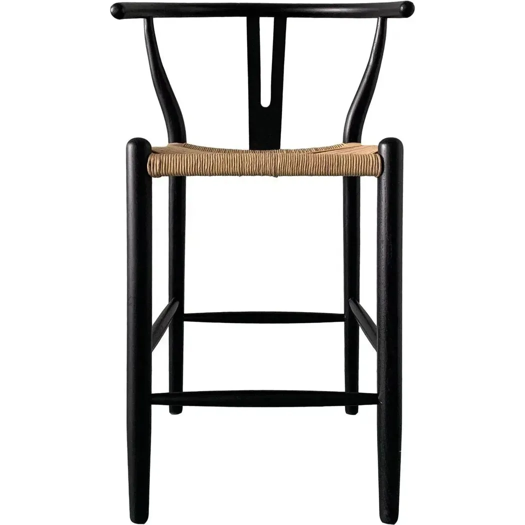 Ventana Two Tone Woven Seat Counter Stool