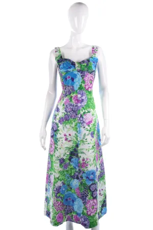 Vera Mont vintage floral evening dress size S