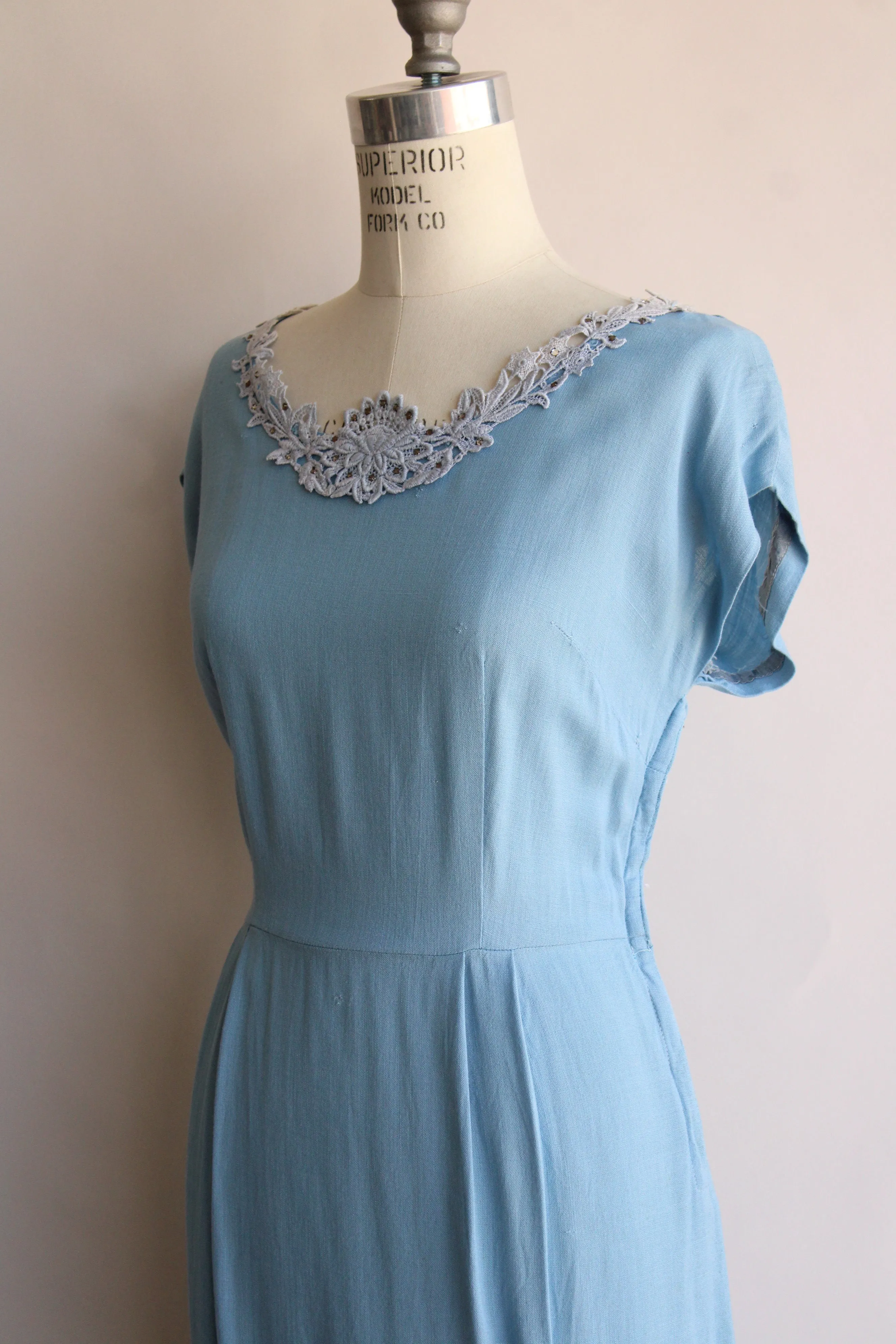 Vintage 1950s Blue Dress by Gloria Swanson of Forever Young