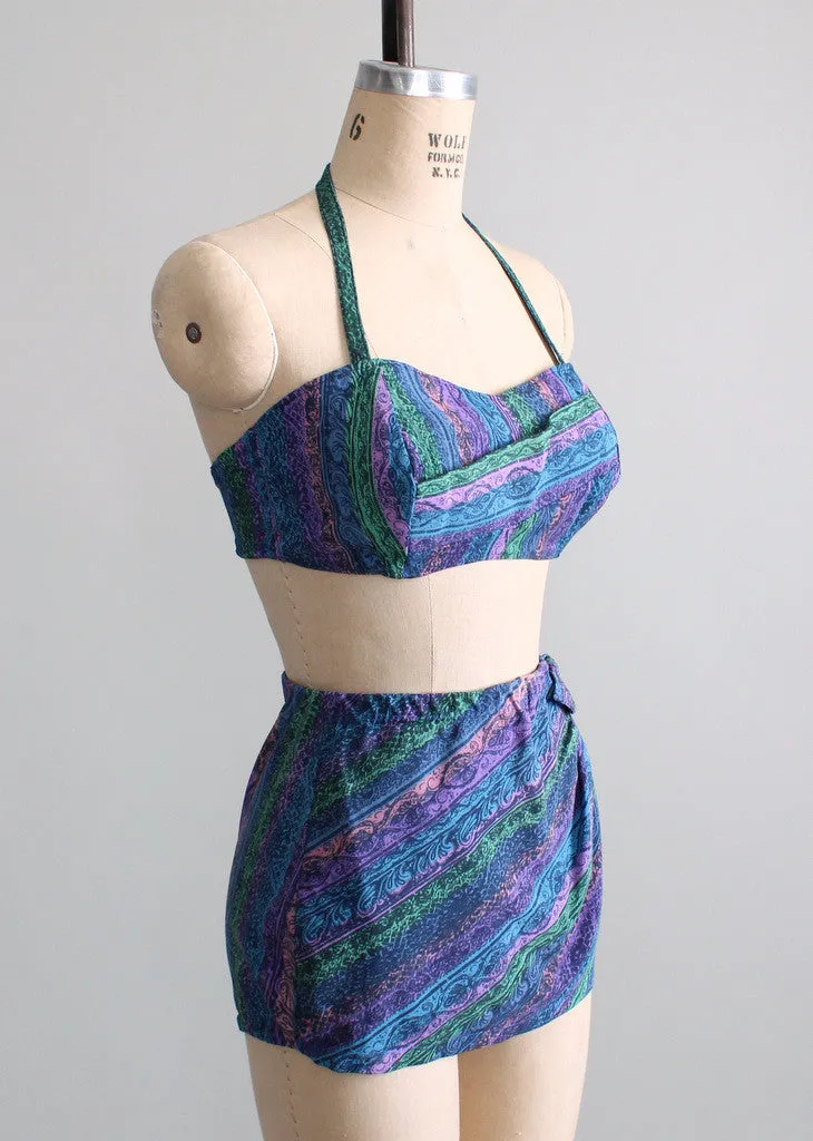 Vintage 1950s Sea Fashions Bombshell Swimsuit