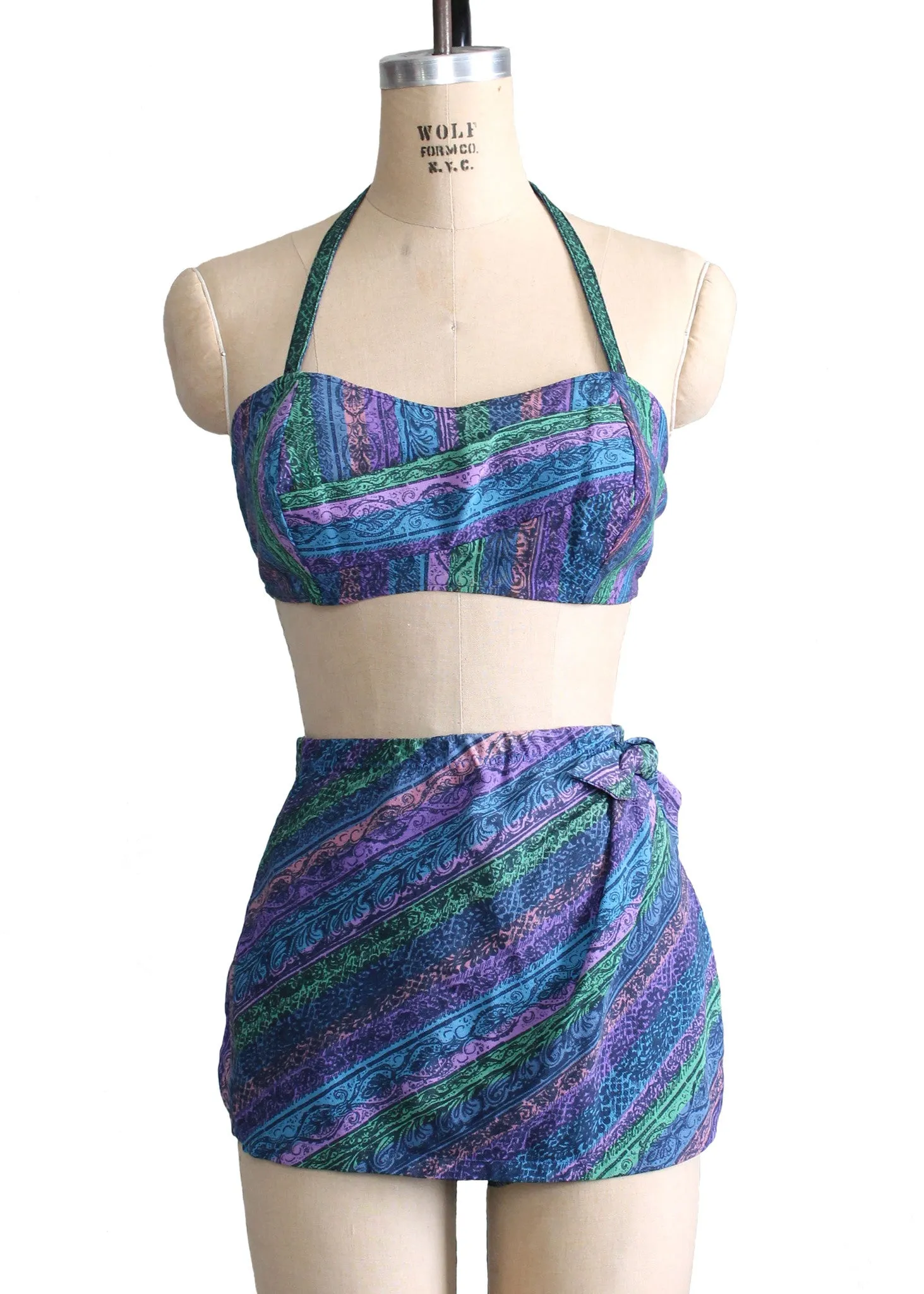 Vintage 1950s Sea Fashions Bombshell Swimsuit