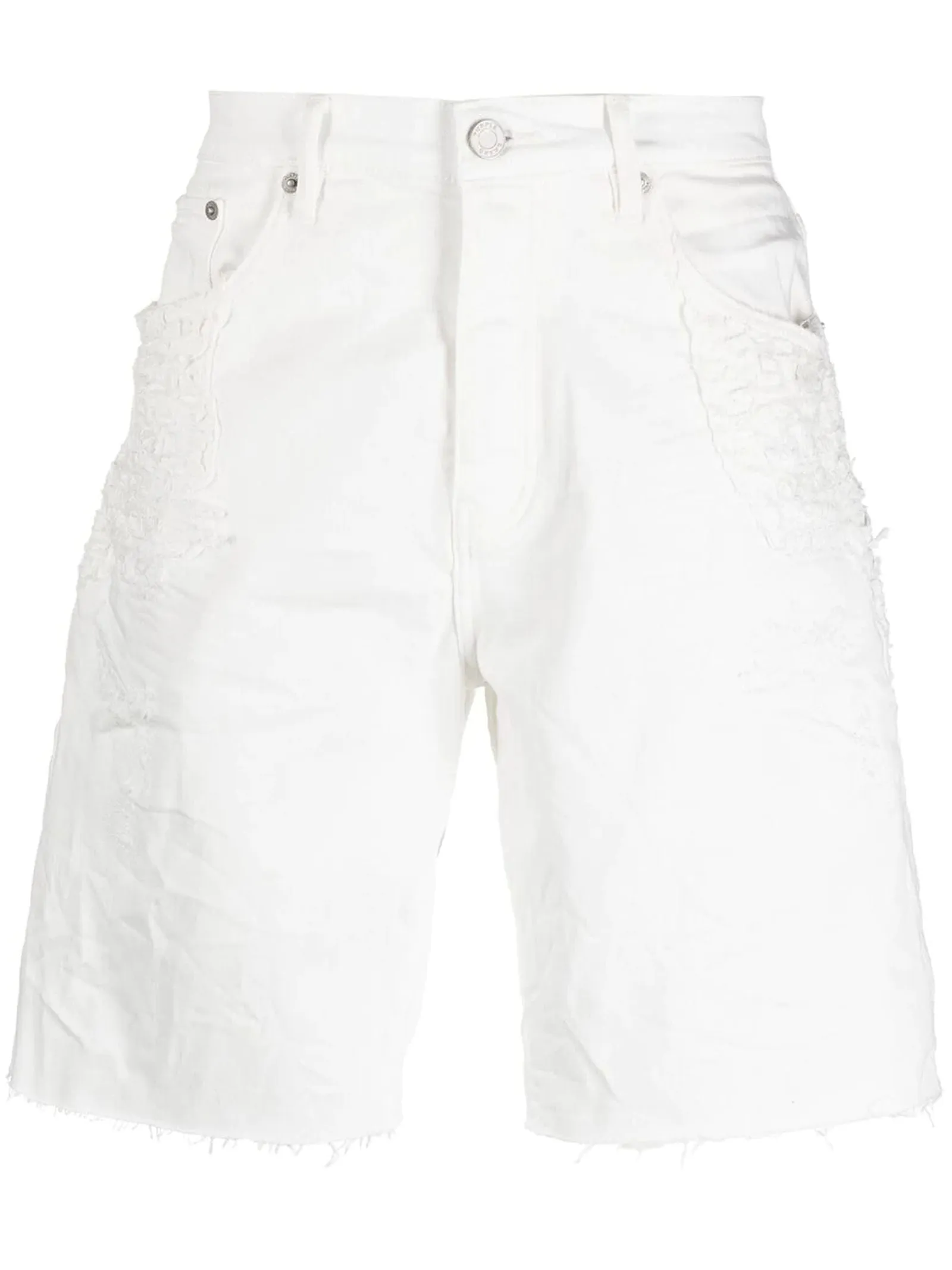 White Quilted Destroy Pocket - PP021WQDP223