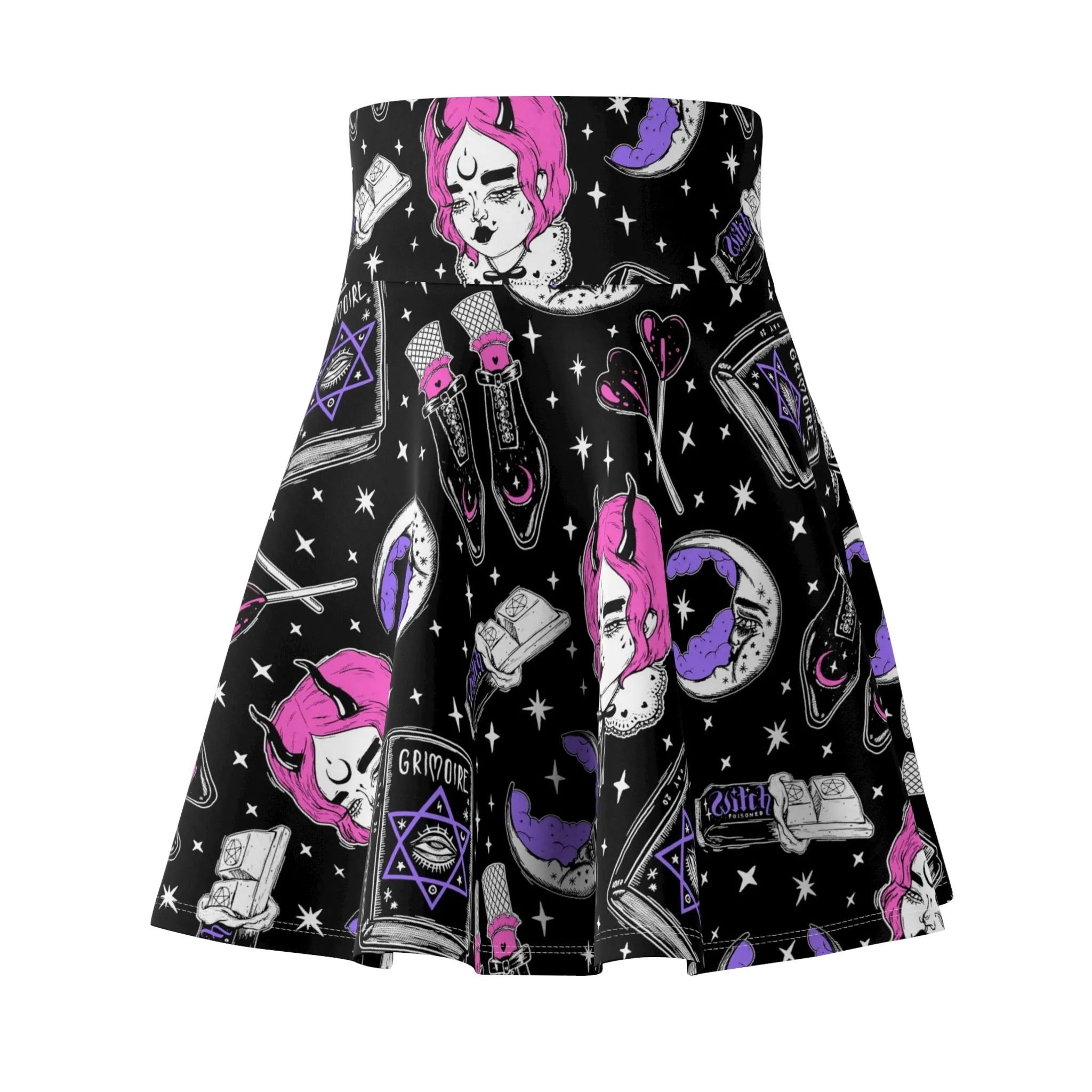 Witchy Grimoire Skater Skirt