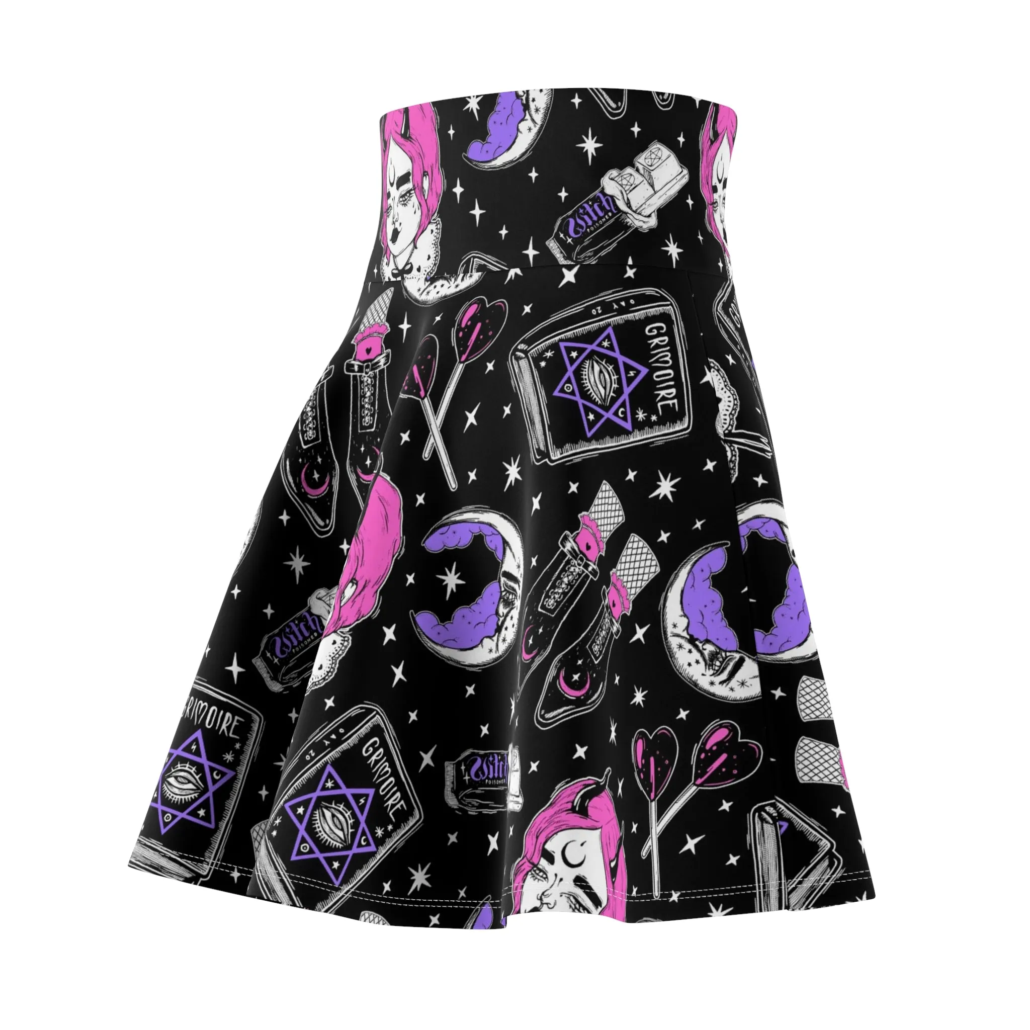 Witchy Grimoire Skater Skirt